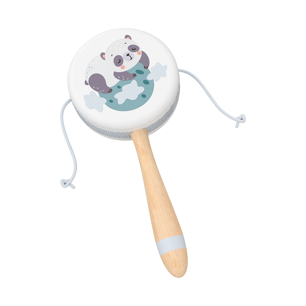 Wooden Panda Rattle-Drum