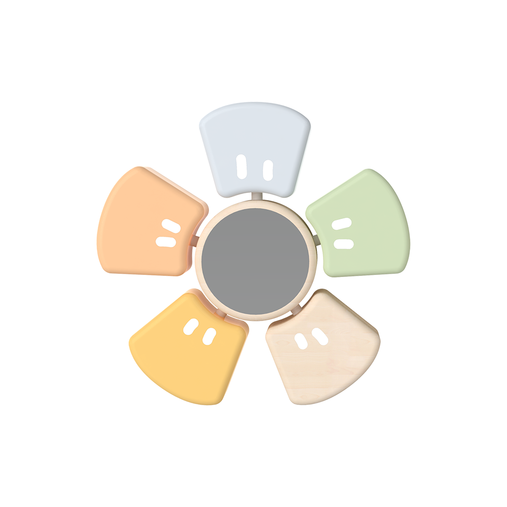 Wooden Flower Rattle