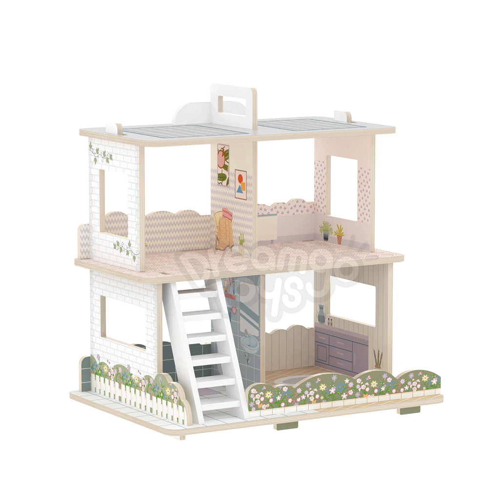 Wooden Modern Villa Dollhouse