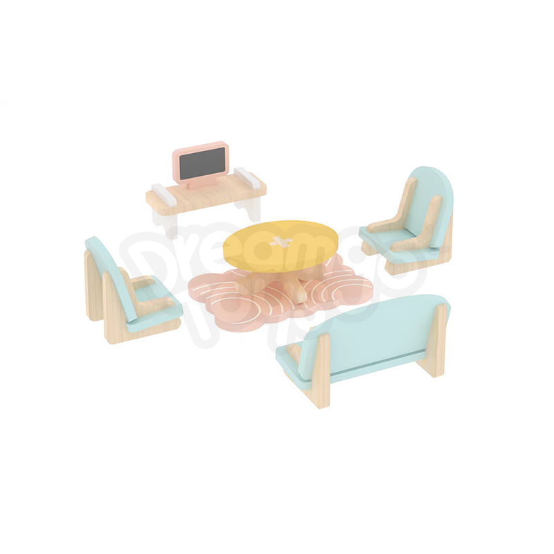 DIY Dollhouse Furniture Set-Livingroom
