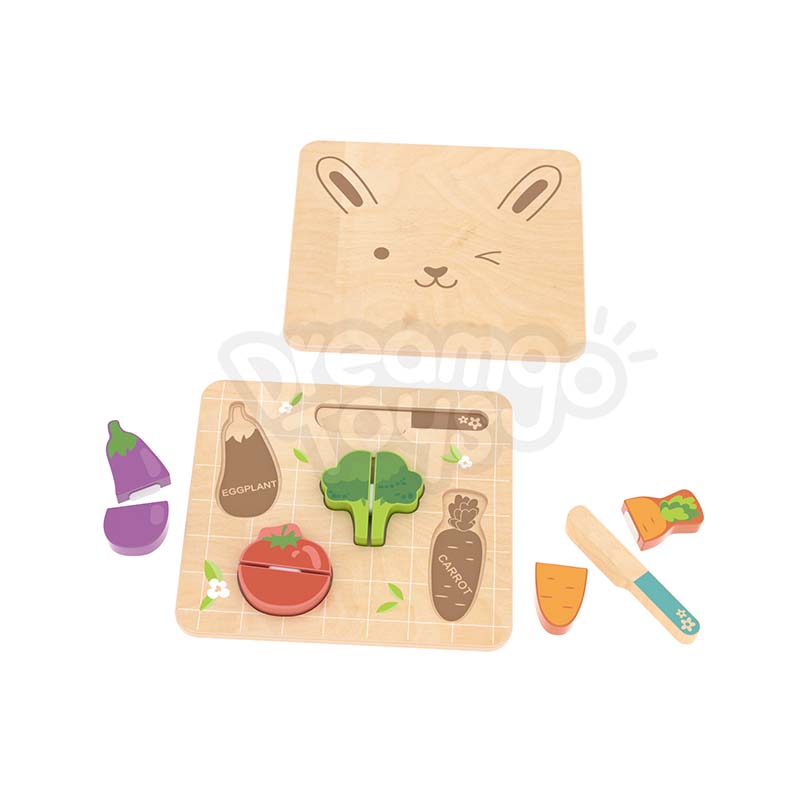 Wooden Cut Vegetable Puzzle Set 