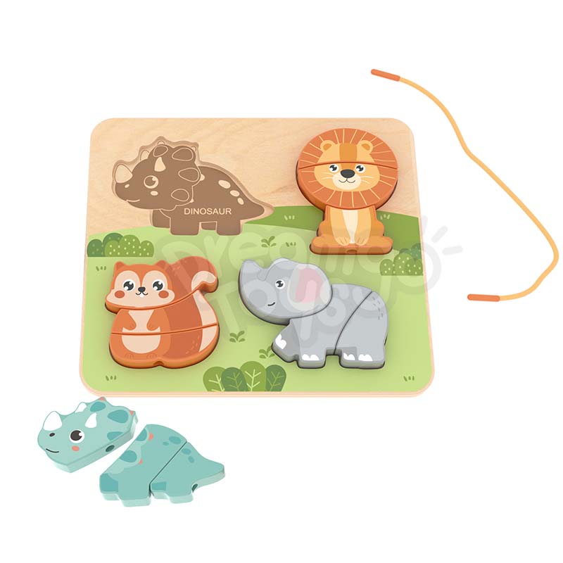 Wooden Forest Stringing Puzzle