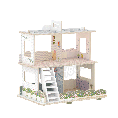Wooden Modern Villa Dollhouse