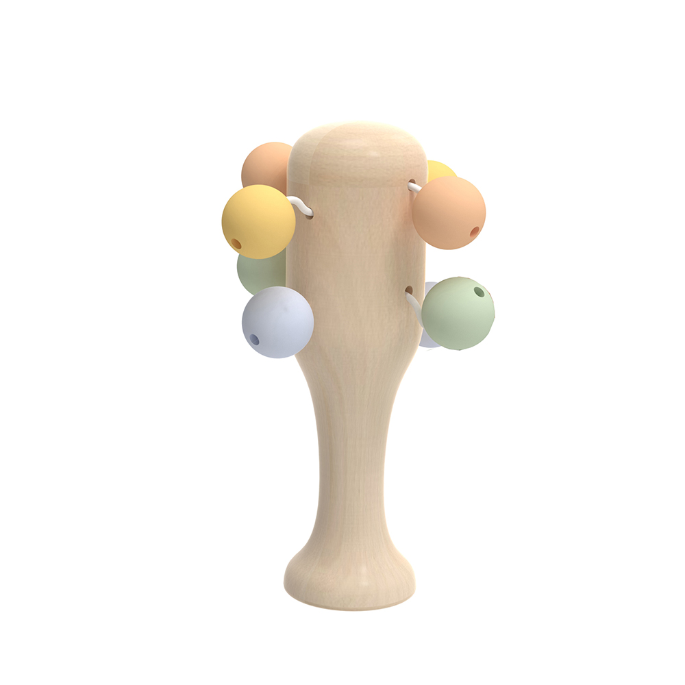 Wooden Wand Teething Rattle