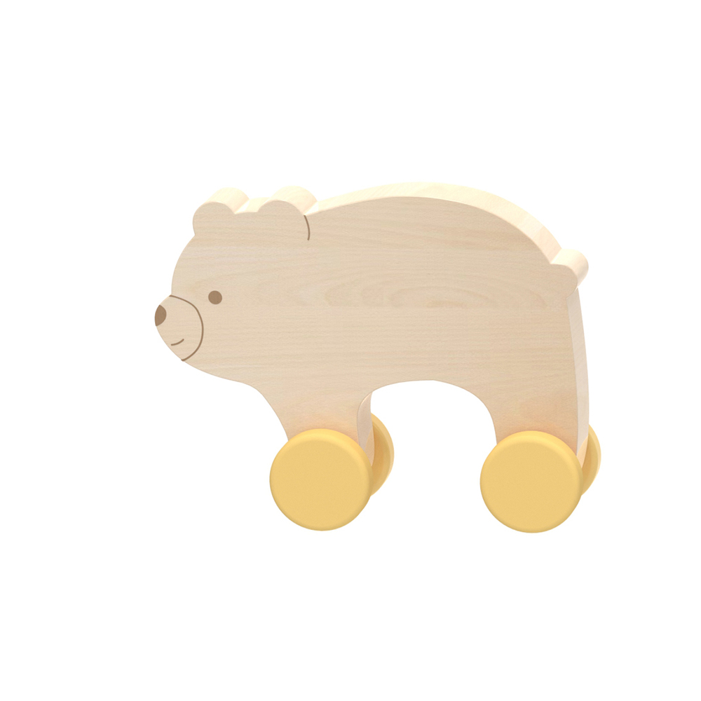 Bear Wooden Car