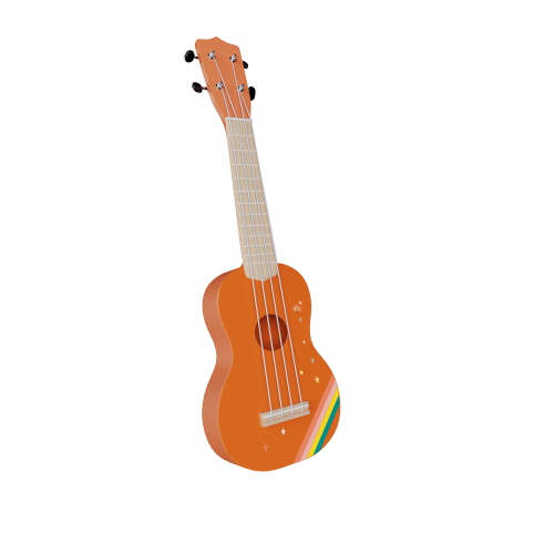 Instrument Toy Ukulele-Orange