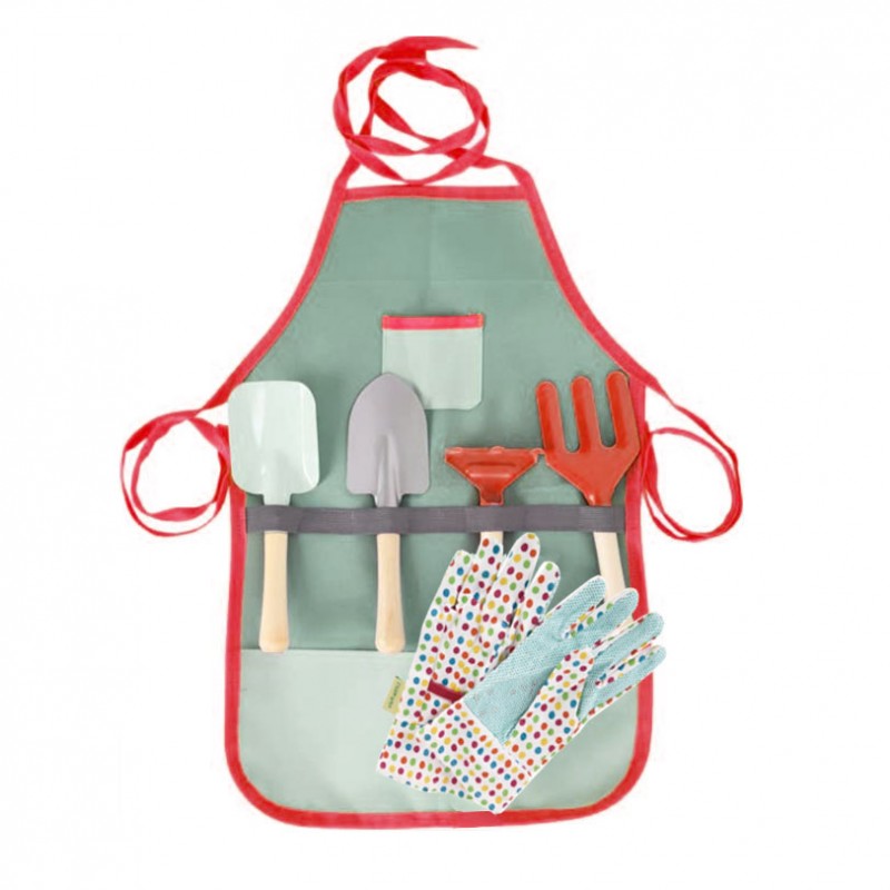 Kids Tool Apron Set Garden