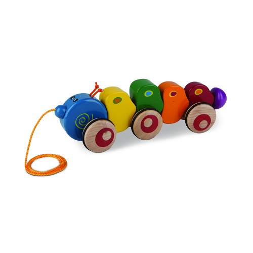 Wooden Pull Along Caterpillar 