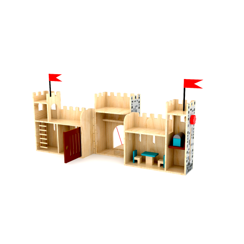 Wooden Foldable Castle