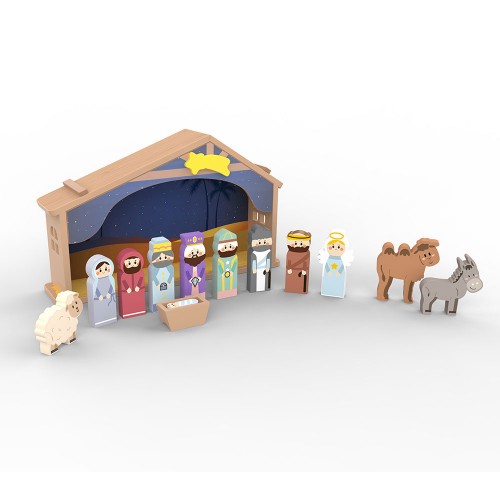 Wooden Nativity Set