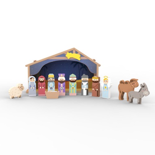 Wooden Nativity Set