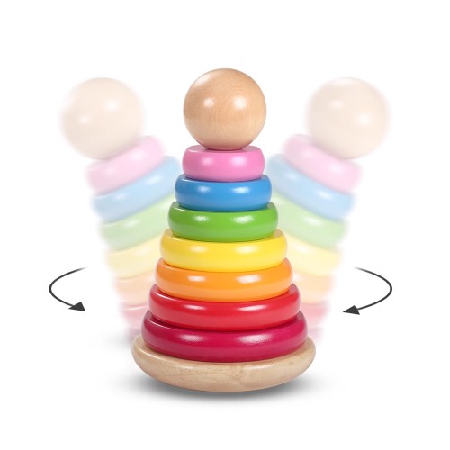 Wooden Rainbow Stacker