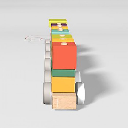 Wooden Train with blocks